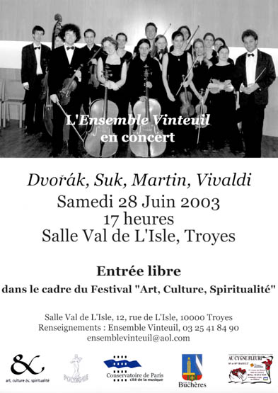 Affiche Concert Vinteuil 